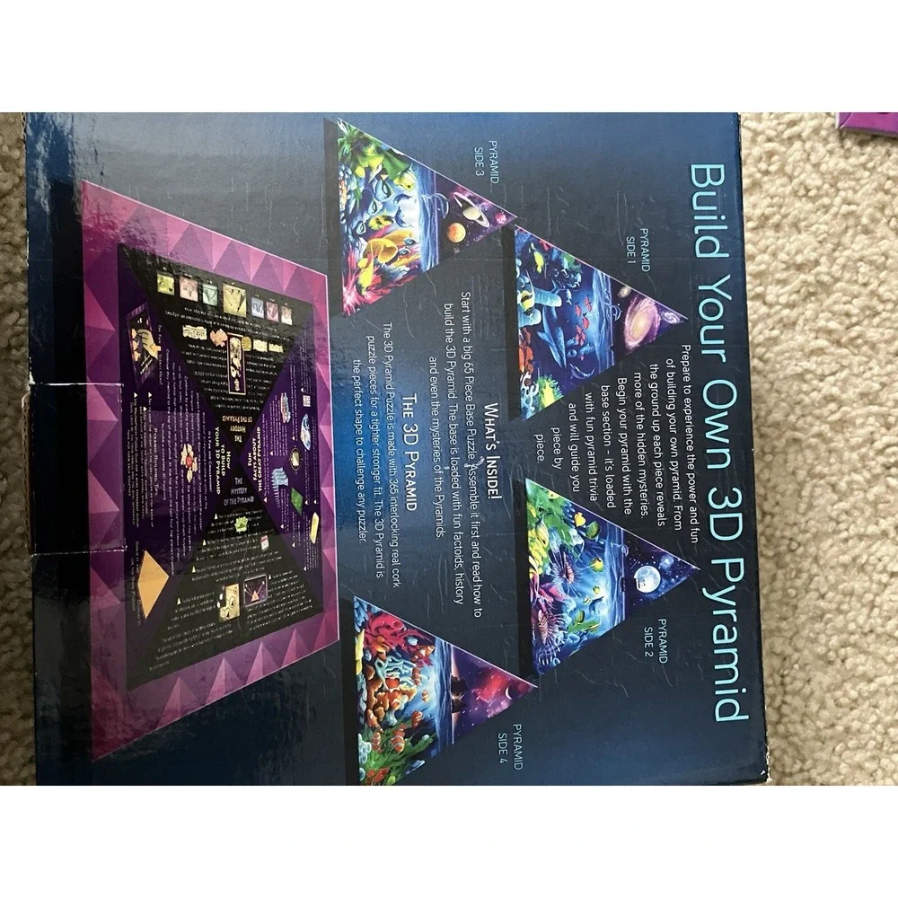 3D Pyramid‎ Worlds of Wonder Cork 365 Piece Pyramid Puzzle Christmas Gift